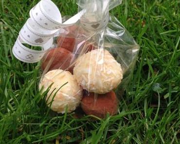 weiße kokos schoko trüffel