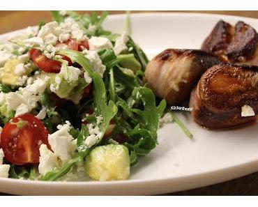 Avocado-Salat mit Schweinemedaillons