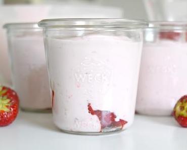 Sommerliches Erdbeer Dessert