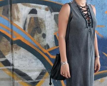 #ootd Schlauchkleid von Zara, optische Sonnenbrille von My Spexx und diy Accessoires