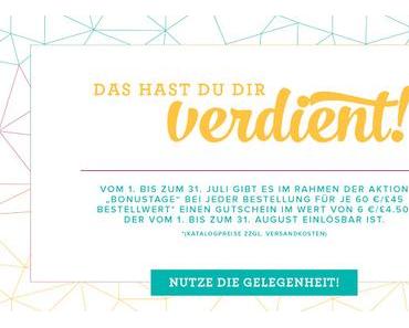 Bonustage im Juli - ergattere dir Gutscheine!