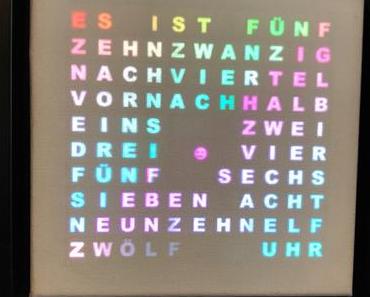 Lilamalerie und die kreative Uhrenbastelei – oder – Word-Clocks made by Herr L.