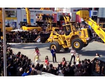 Ein Radlader tanzt in China