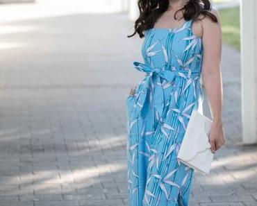 Jumpsuit & YSL Clutch