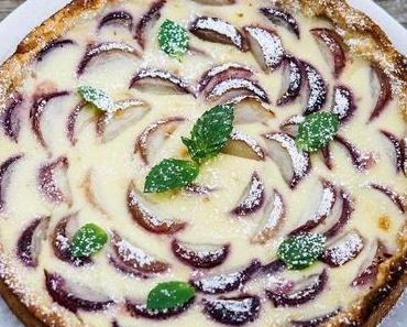 Sommerliche Plattpfirsich-Tarte