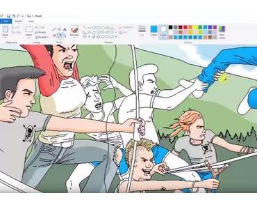 Pat Hines malt Illustrationen mit MS Paint