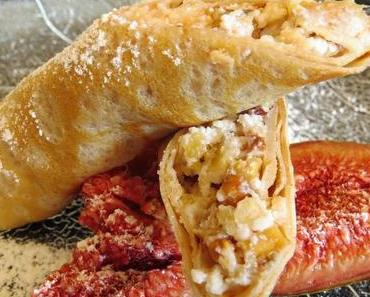Kastaniencrêpes mit Ricotta-Feigenfüllung
