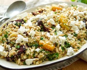 Quinoa-Salat mit Rote Bete und Feta