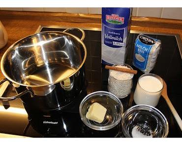 Milchreis mit Zucker und Zimt