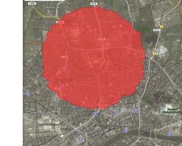 Bombenentschärfung in Frankfurt – Evakuierungszone und Sperrbereich