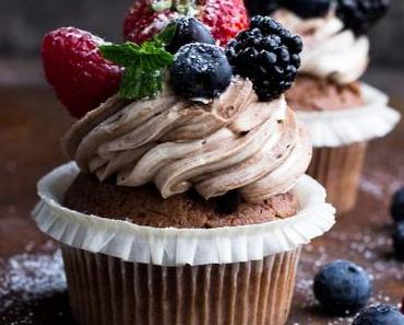 Schokoladencreme-Cupcake