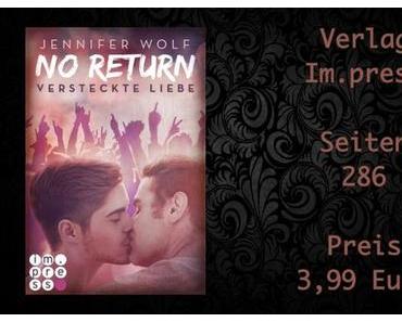 Rezension | No Return 2 - Versteckte Liebe von Jennifer Wolf