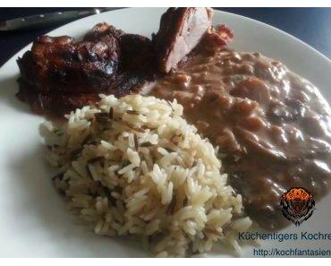 Tessiner Braten mit Pilzrahmsauce