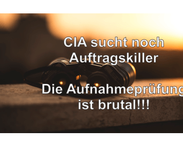 Story:  CIA sucht noch Auftragskiller