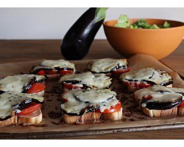 Auberginen-Tomaten-Toast