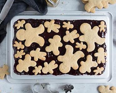 Honigkuchen mit Amaretto, Kirschen und Lebkuchen Männern { enthält Werbung für Aurora Mehl }