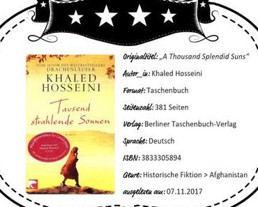 Khaled Hosseini – Tausend Strahlende Sonnen