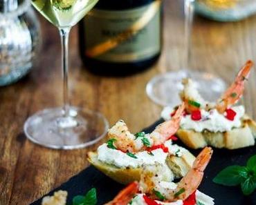Garnelen Bruschetta mit Masetto Privé
