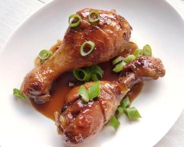 Glasierte Drumsticks aus der Pfanne