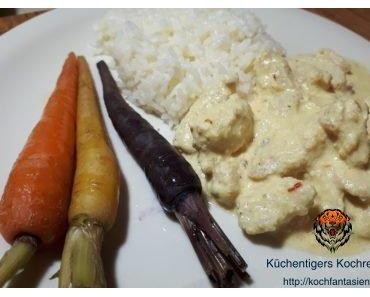 Hennys in Gauncelye – Huhn in Knoblauch-Cremesauce (England, 1425)