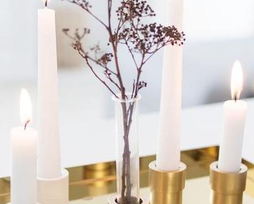 Schlichte Deko-Idee für den Januar + DIY Kerzenhalter