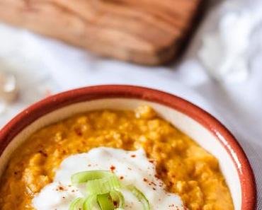 Veganes rote Linsen Dal