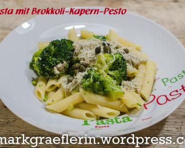 Schnelle Feierabend-Pasta mit Brokkoli-Kapern-Pesto