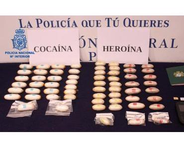 1 Kilo Kokain und Heroin sicher gestellt