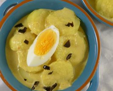 Kartoffeln in pikanter Käsesauce