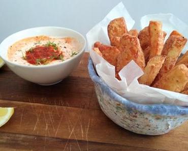 Halloumi Fries mit Joghurtsauce – say cheese!