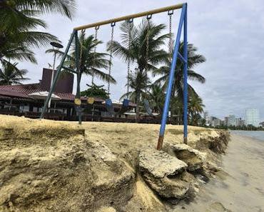 Klimawandel, dringender Aufruf zum Tätigwerden an der Küste von São Paulo