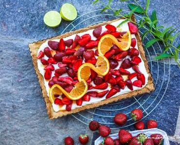 Erdbeer-Mascarpone-Knusperteig Tarte