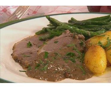 Heidschnuckenbraten mit Wacholdercremesoße