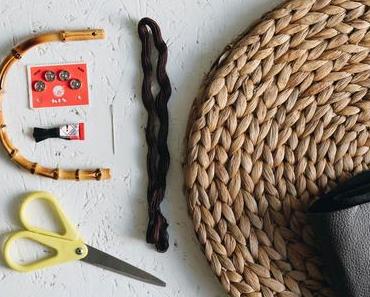 Ikea Hacking – Runde DIY Strohtasche im Sommer