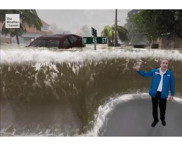 Wetterbericht mit Katastrophenfilm-Atmosphäre