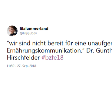 #bzfe18 – Wer sind die wahren Food-Influencer?