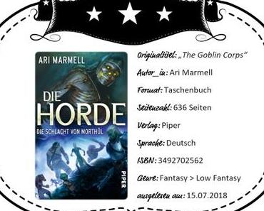 Ari Marmell – Die Horde: Die Schlacht von Morthûl