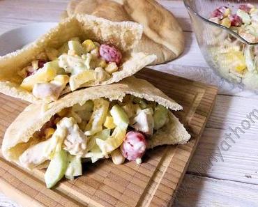 Die Reste vom Silvester Racelett habe ich schnell zu leckeren Pita Broten gemacht #Rezept #Food #Allesweg