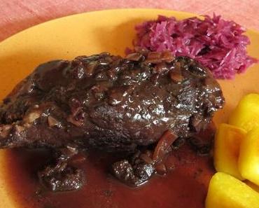 Wildschwein-Roulade „mit Pfläumchen“