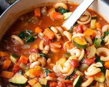 Minestrone – Italienische Gemüsesuppe (Eintopf)