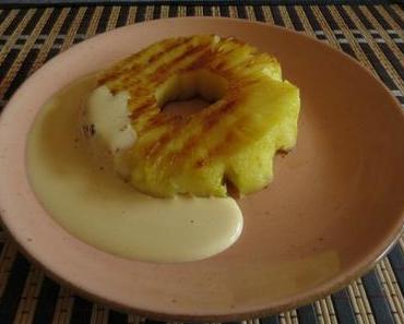 Gegrillte Ananas mit Zabaione