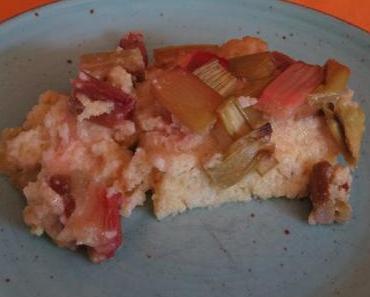 Rhabarber-Grieß-Auflauf