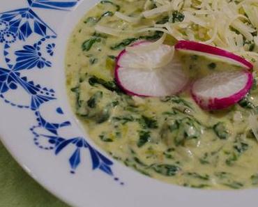 Spinatcremesuppe mit Kartoffeln und Milch – Ein Rezept aus Israel