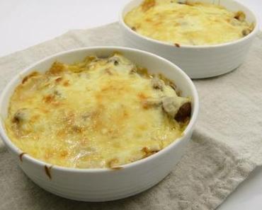 Shiitake-Kartoffel-Moussaka Dauphinoise