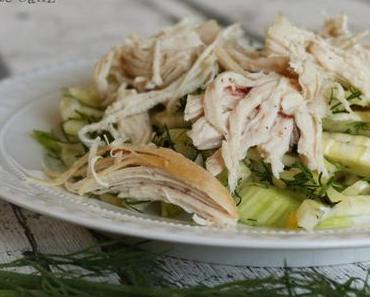 Fenchelsalat mit Pulled Chicken