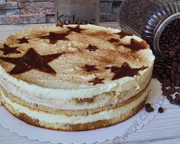 Tiramisu kann man auch als Torte machen und es schmeckt grandios! #Rezept #Food #Feiern
