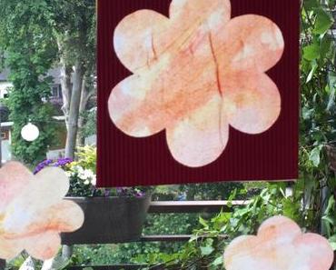 Blumen am Fenster – oder – Basteln mit den Kleinsten: Malen mit Wasserfarbe
