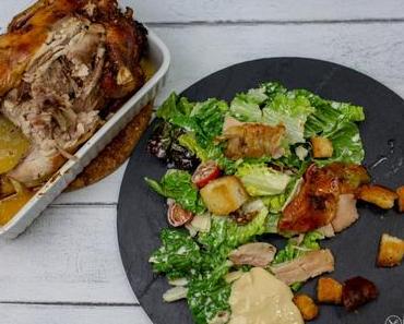 Über Bierdosen-Hähnchnen aus dem Backofen, selbstgemachten Caesars Salad zur Party