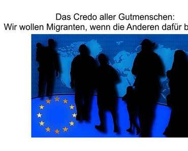 Persönliche Migrantenaufnahme gerne, aber nur wenn es die Anderen bezahlen