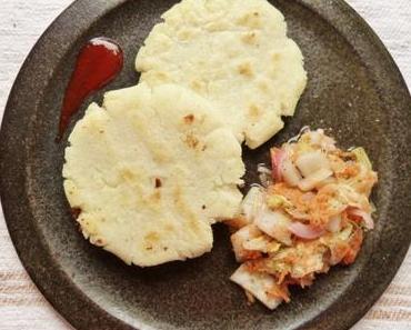Geburtstagteigtasche: Pupusas mit schnellem Curtido